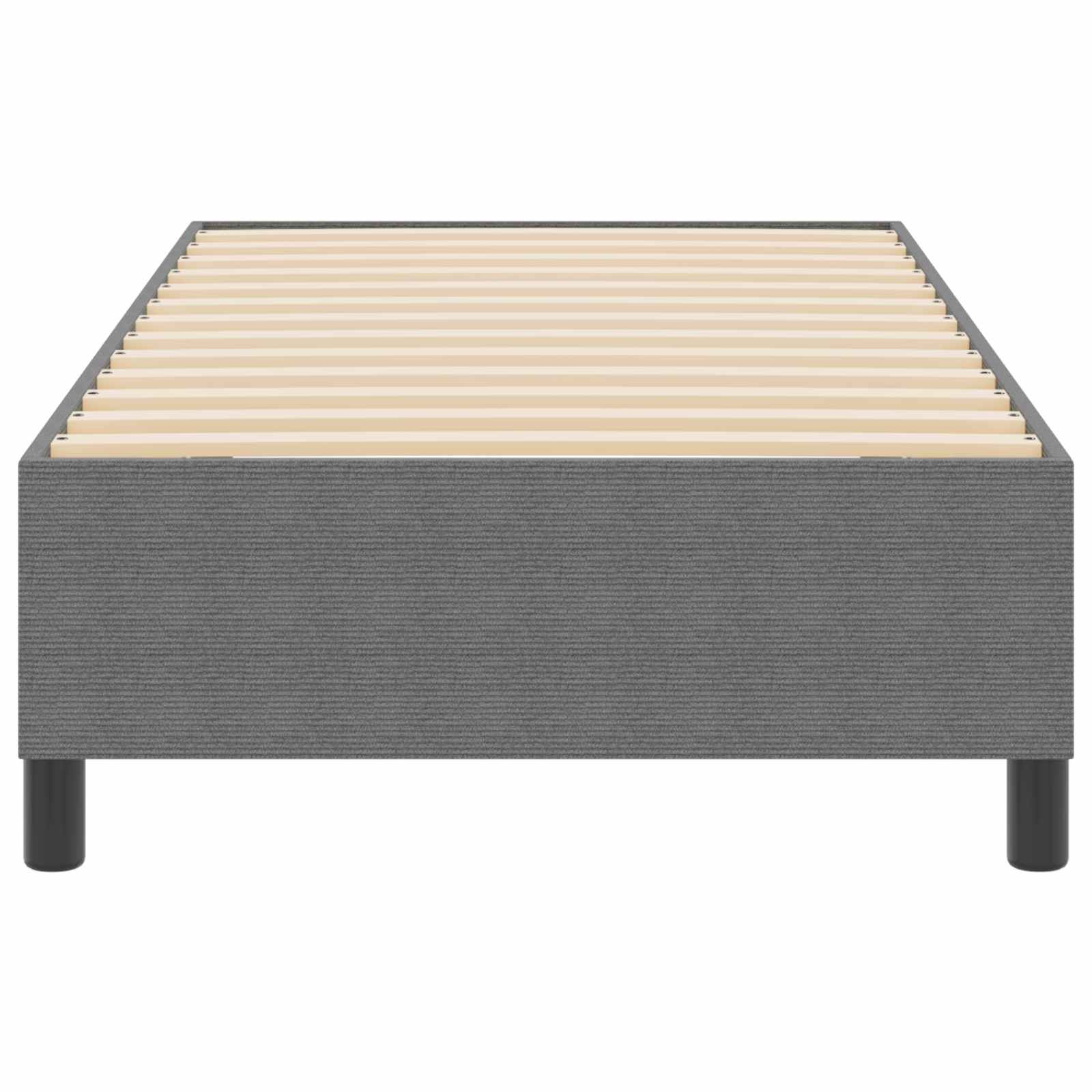 vidaXL Plattformbettgestell Hellgrau 80 x 200 cm Stoff