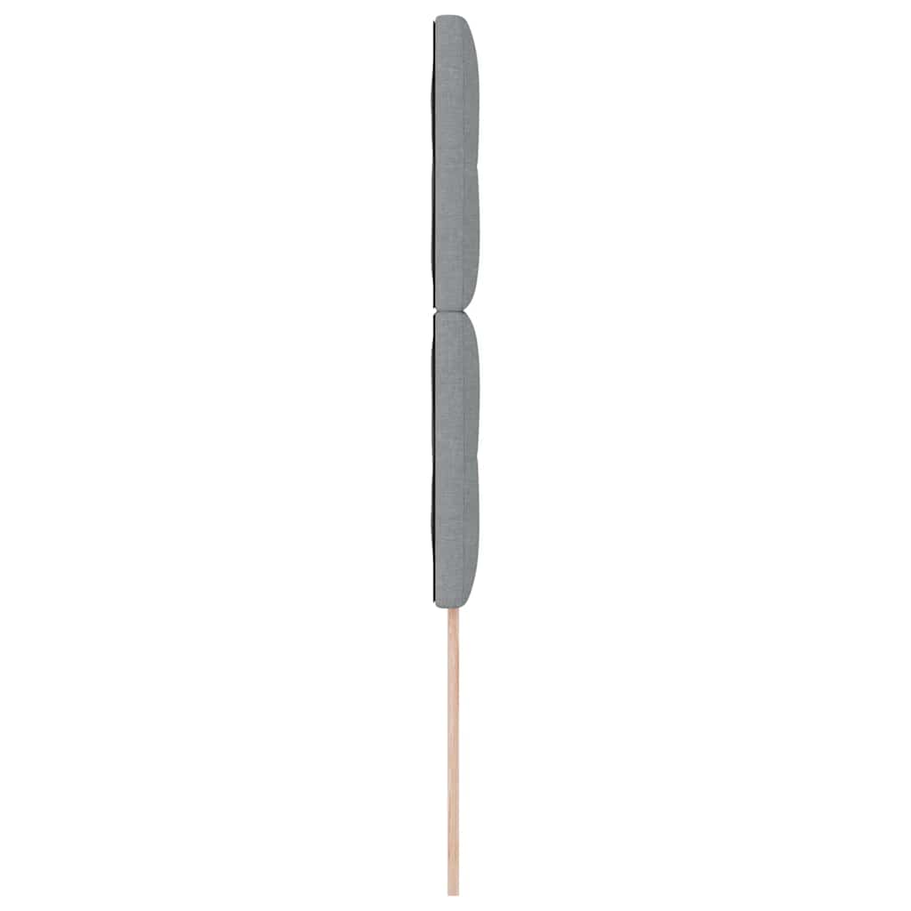 vidaXL Kopfteil mit Kopfteil Hellgrau 80 cm Kunstleder
