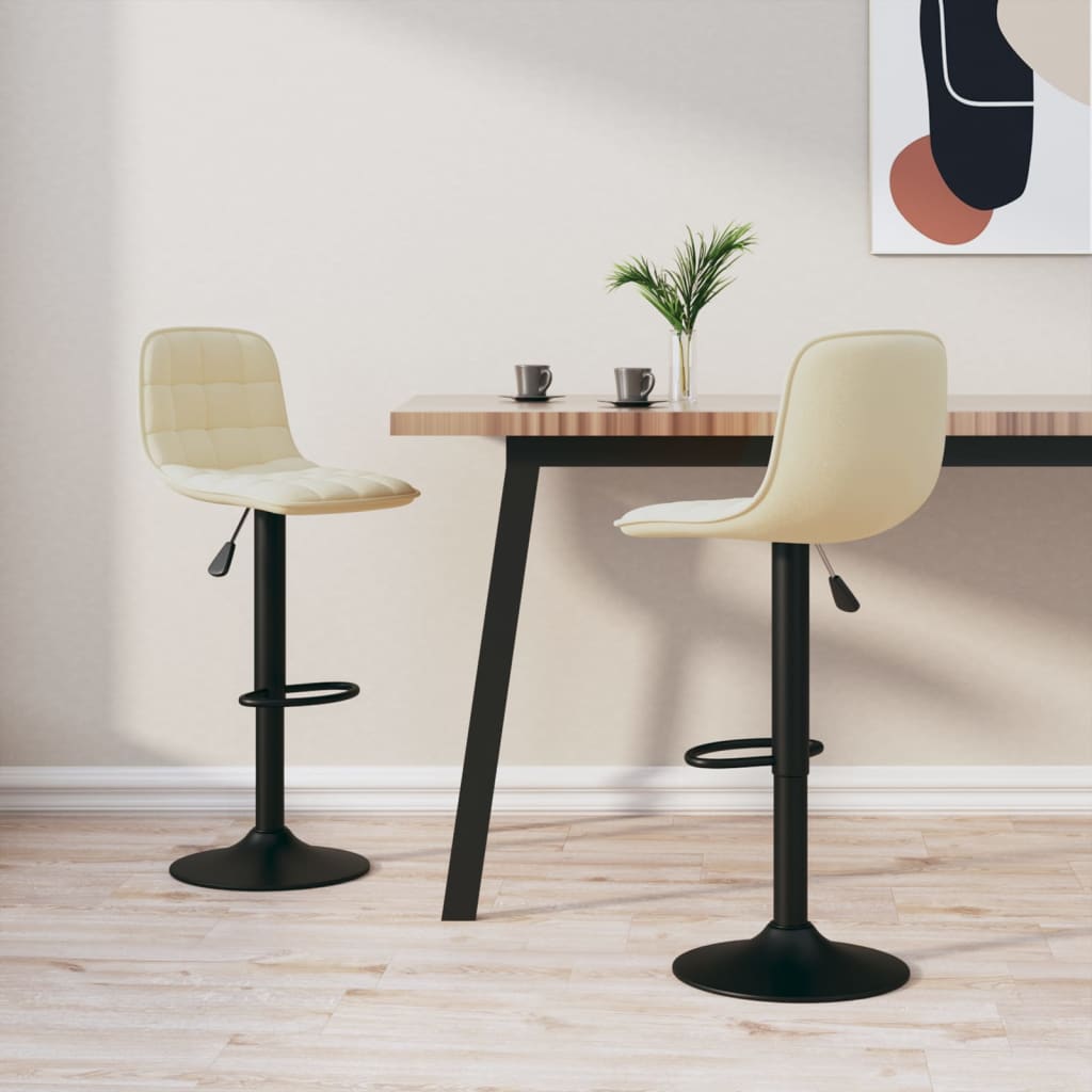 vidaXL Barhocker Schwarz Samt