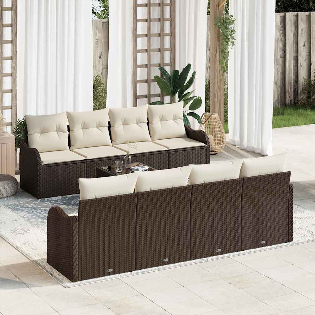 Gartensofa-set Schwarz 55 x 55 x 37 cm Poly-Rattan