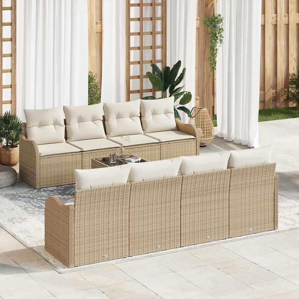Gartensofa-set Schwarz 55 x 55 x 37 cm Poly-Rattan