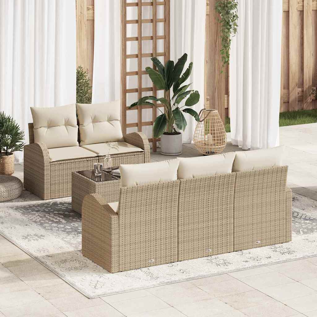Gartensofa-set Schwarz 55 x 55 x 37 cm Poly-Rattan