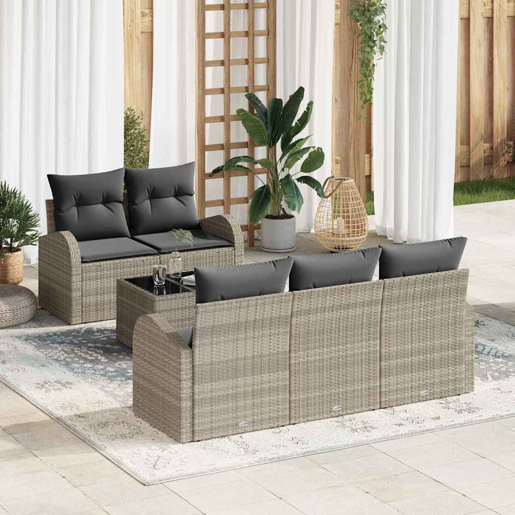 Gartensofa-set Schwarz 55 x 55 x 37 cm Poly-Rattan