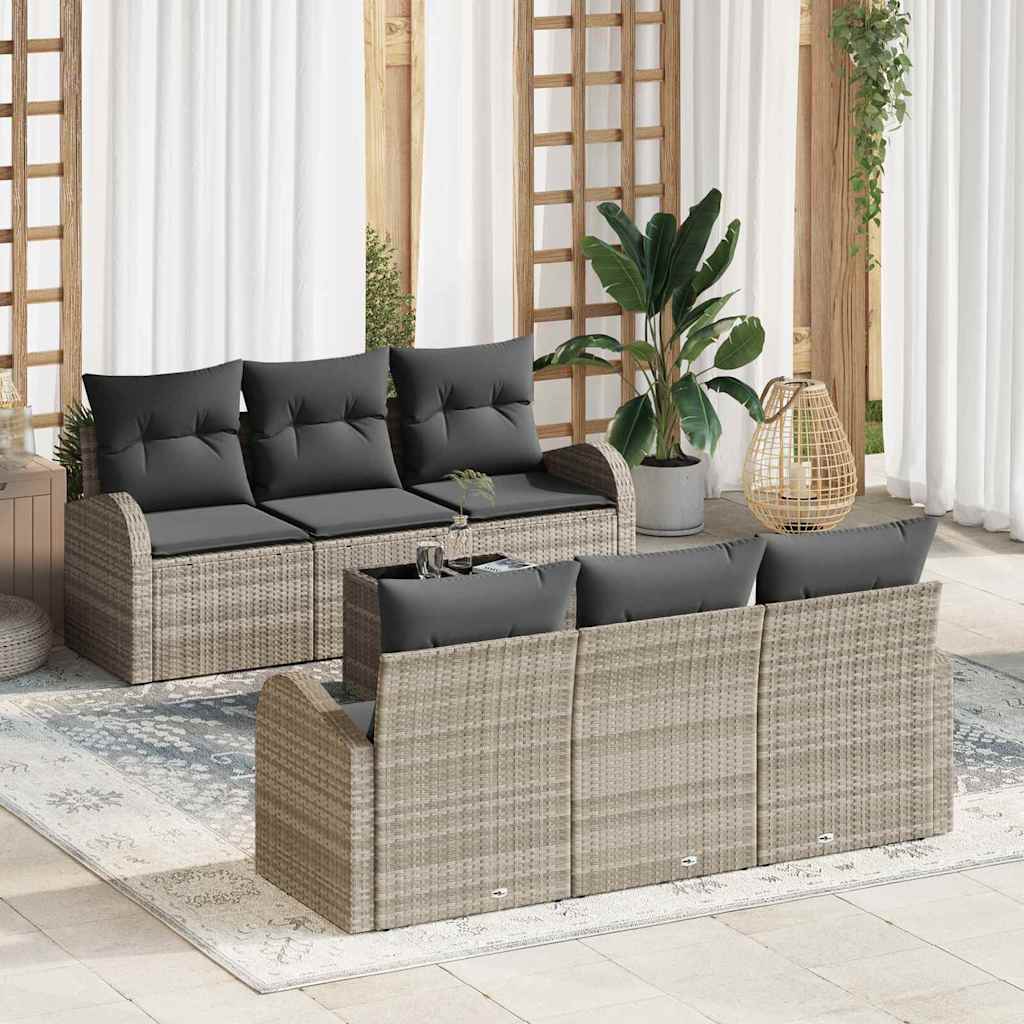 Gartensofa-set Schwarz 55 x 55 x 37 cm Poly-Rattan