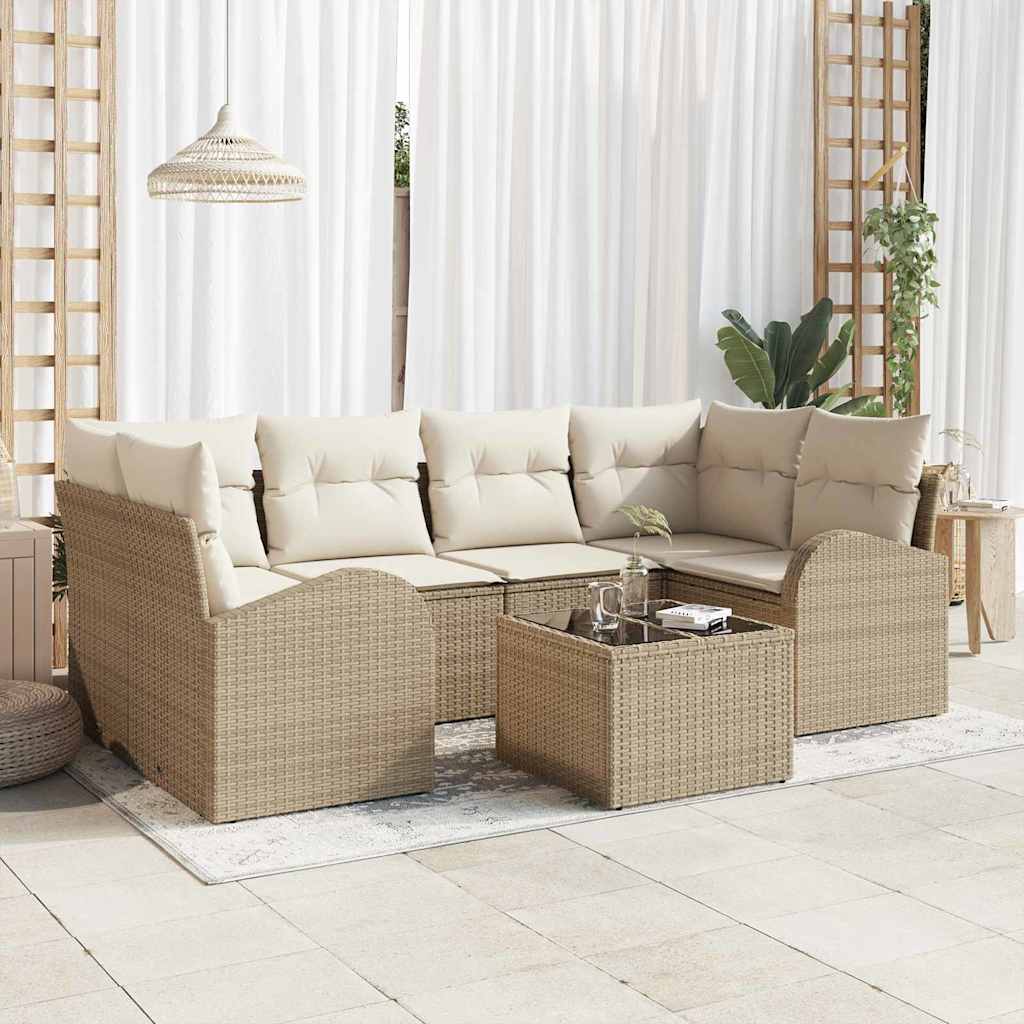 Gartensofa-set Schwarz 55 x 55 x 37 cm Poly-Rattan