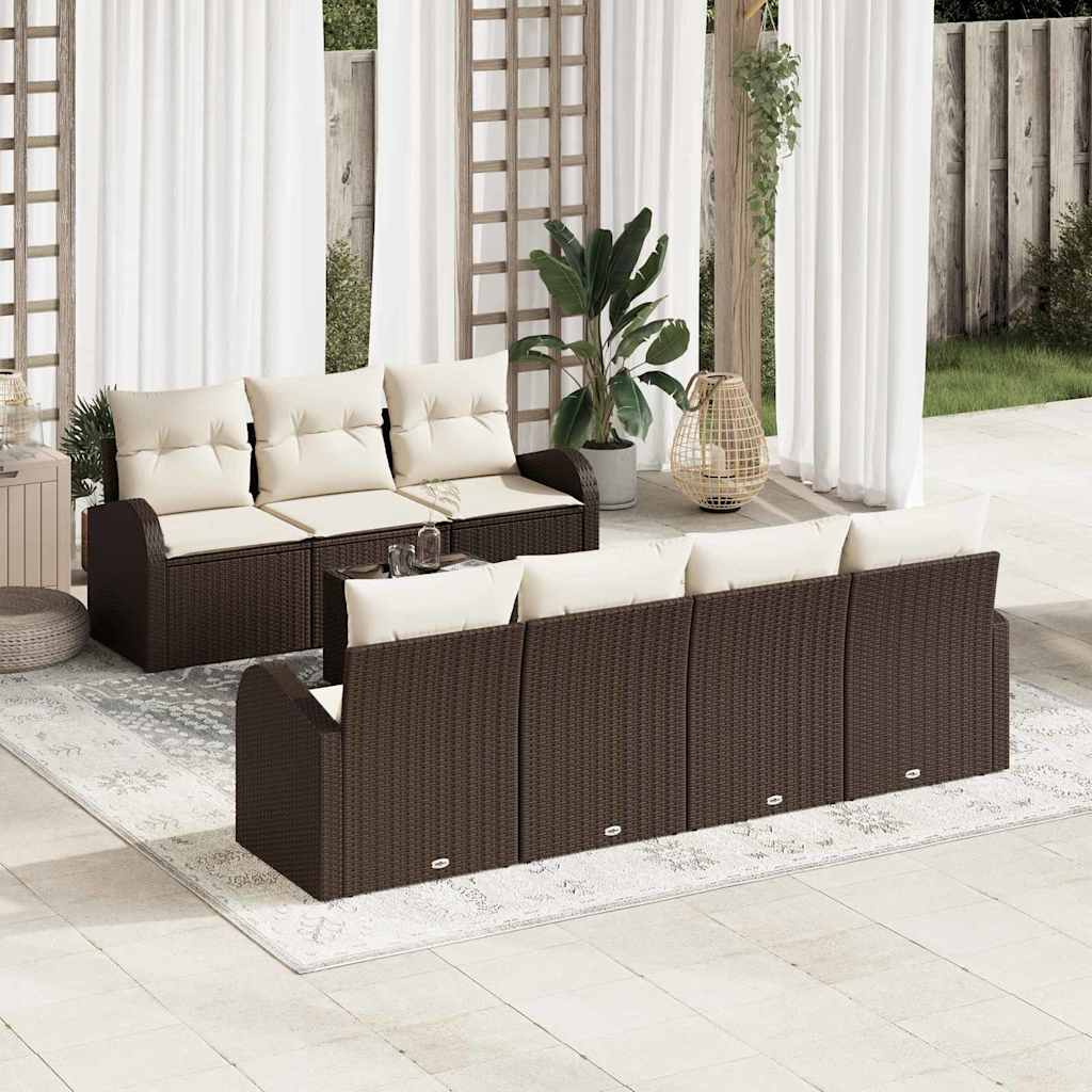 Gartensofa-set Schwarz 55 x 55 x 37 cm Poly-Rattan