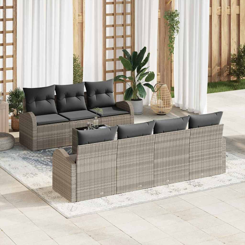 Gartensofa-set Schwarz 55 x 55 x 37 cm Poly-Rattan