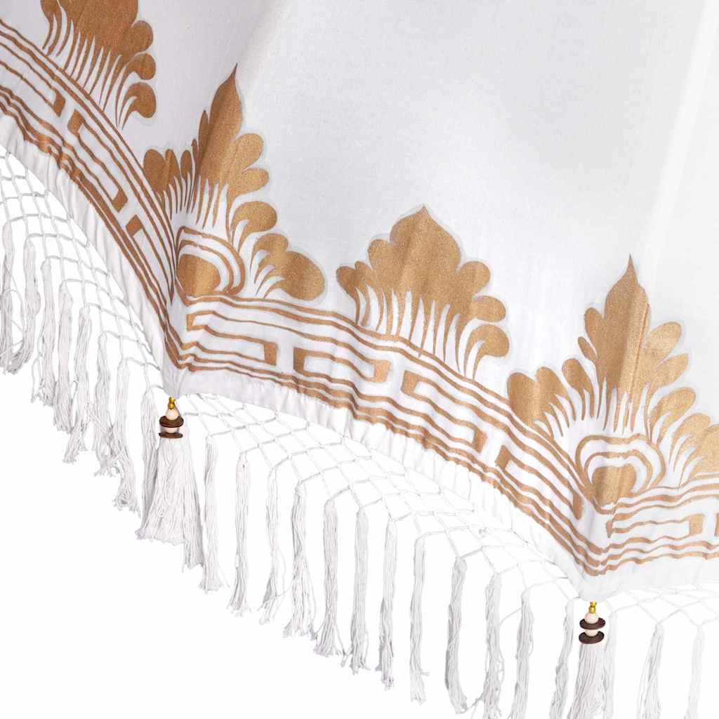 vidaXL Balinesischer Sonnenschirm Creme 180-190 cm