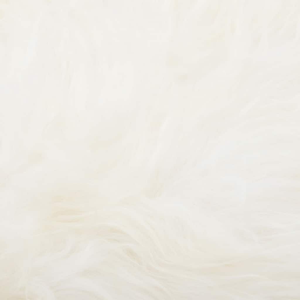 vidaXL Sitzauflage aus Isländischem Schafspelz Creme 70x110 cm