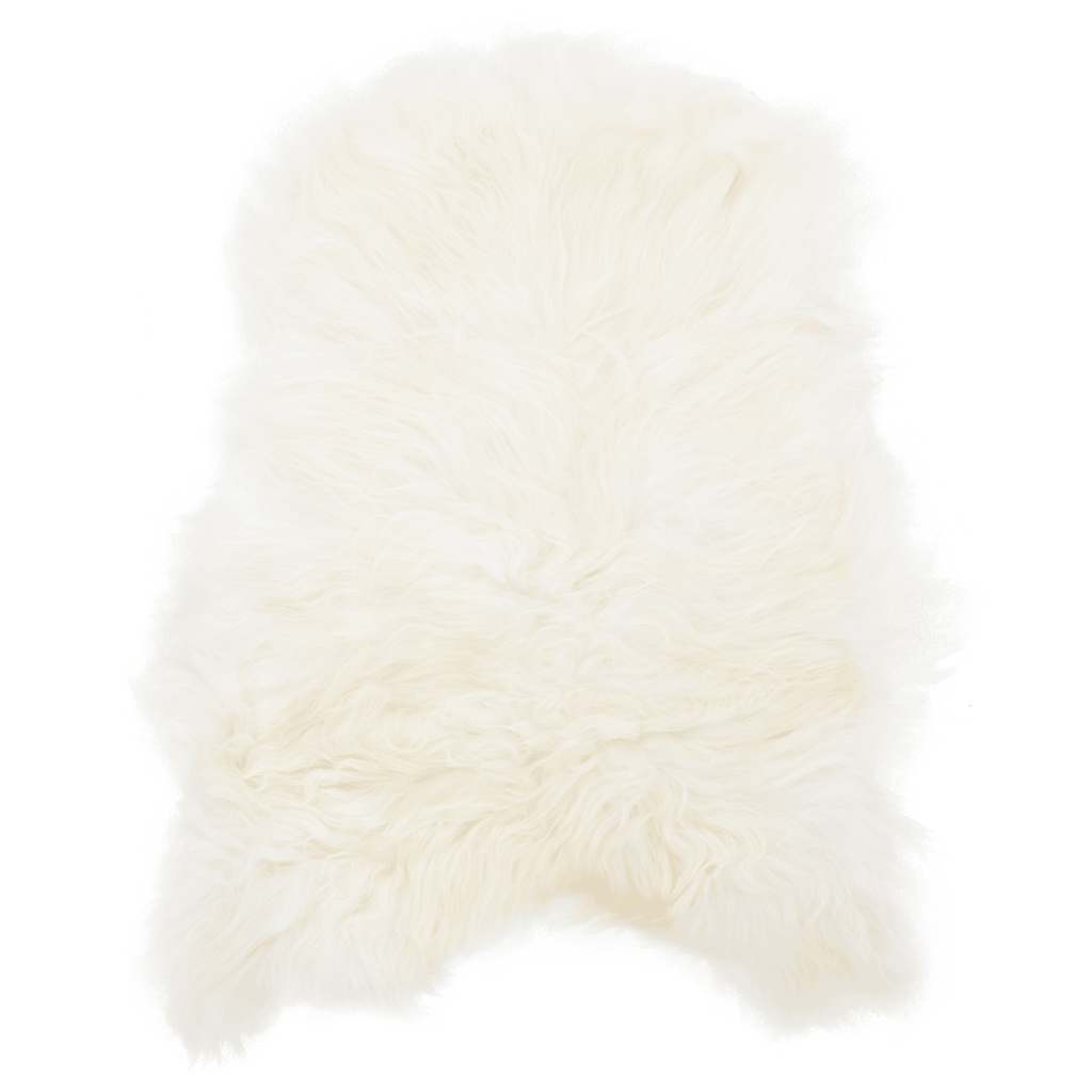 vidaXL Sitzauflage aus Isländischem Schafspelz Creme 70x110 cm