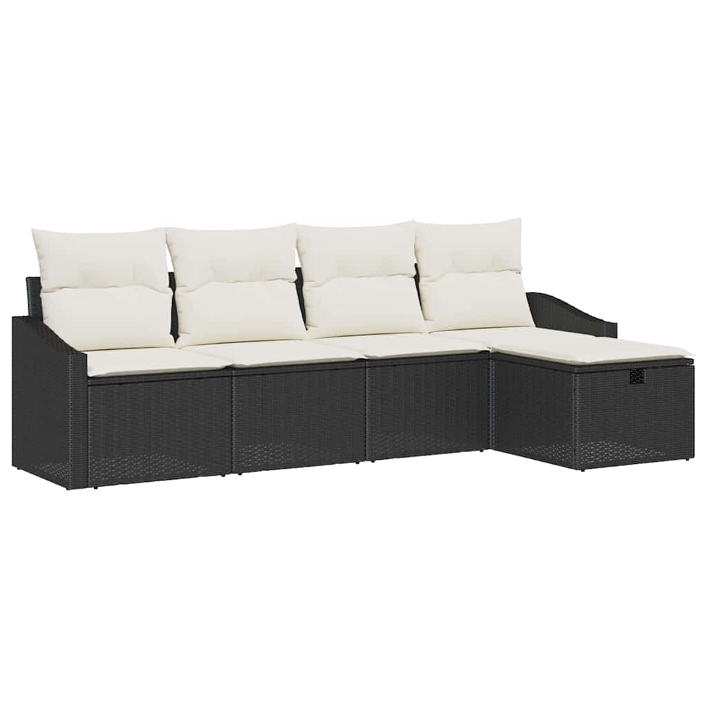 vidaXL Sofa Set mit Kissen 6 pcs Poly-Rattan
