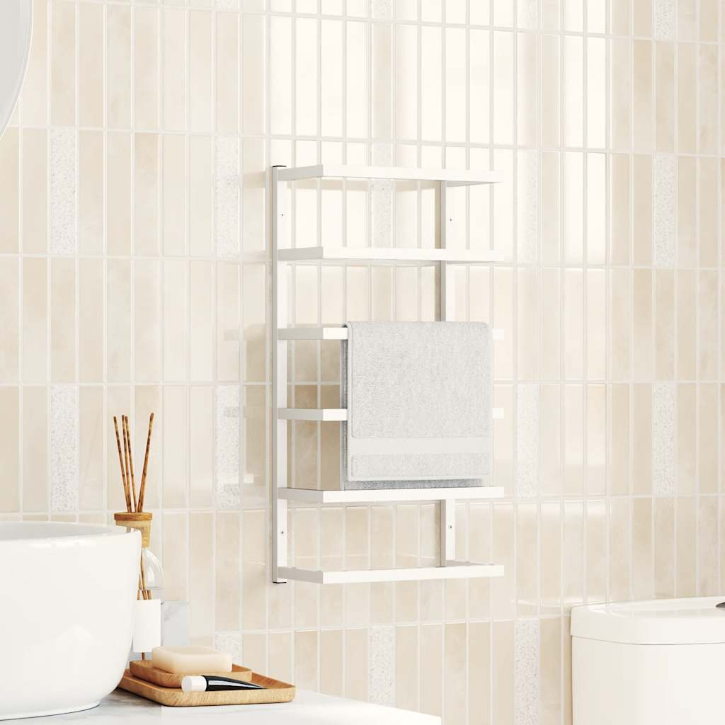 vidaXL Handtuchständer Schwarz 24x12x48 cm Stahl