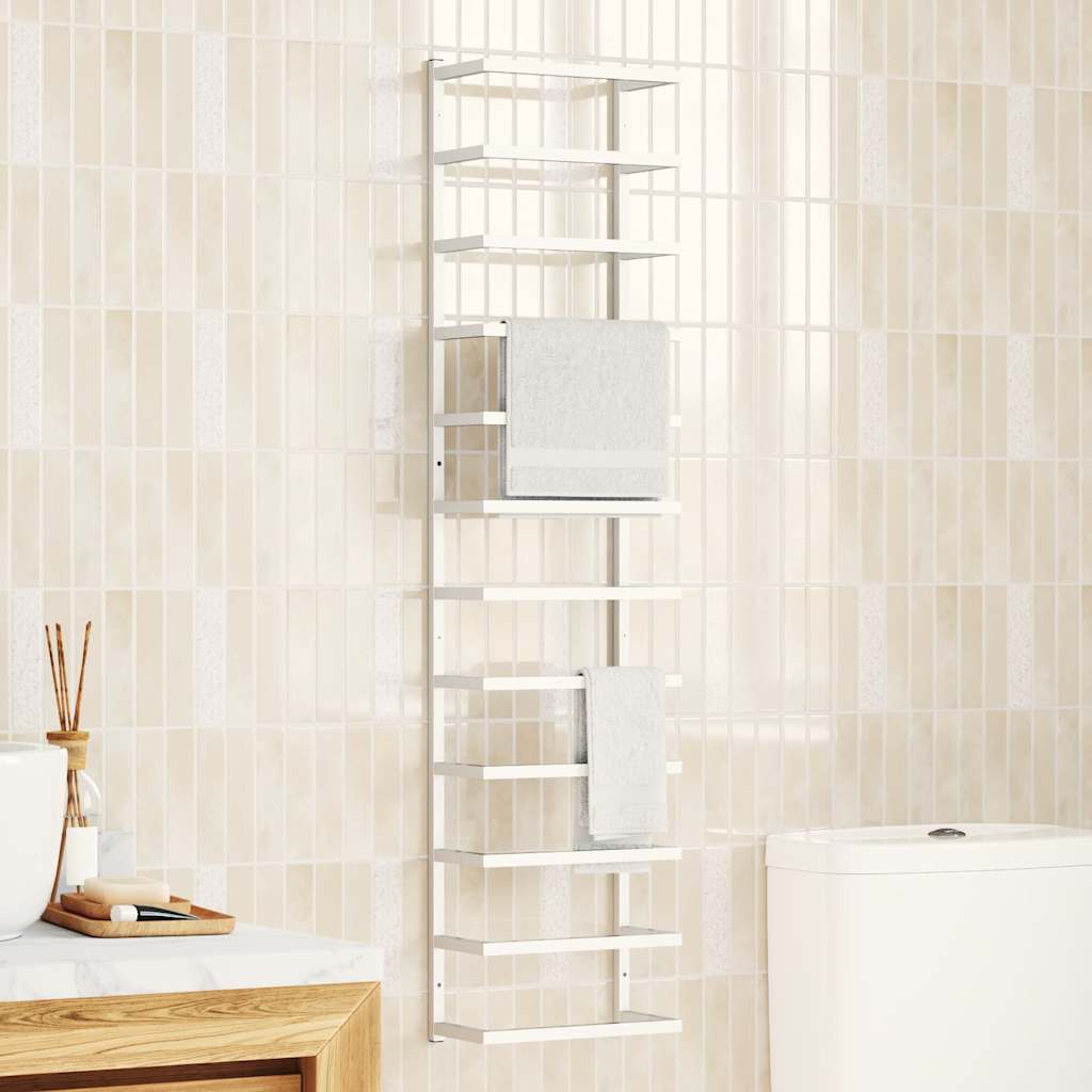 vidaXL Handtuchständer Schwarz 24x12x48 cm Stahl