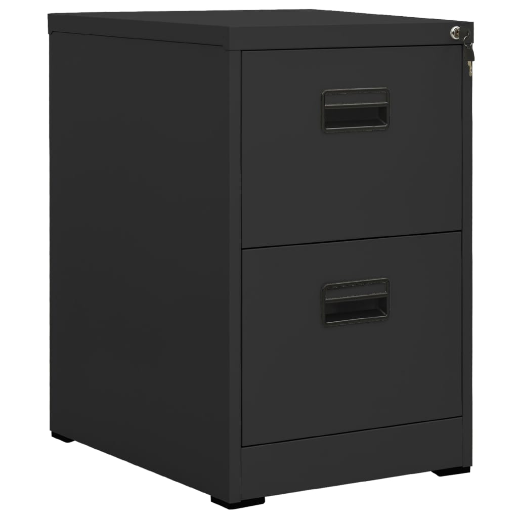 vidaXL Aktenschrank Weiß 46x62x72,5 cm Stahl