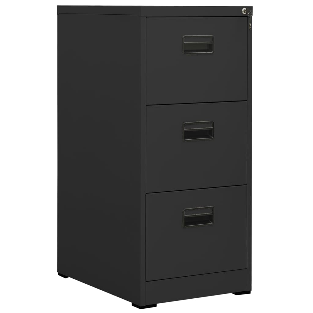 vidaXL Aktenschrank Weiß 46x62x72,5 cm Stahl