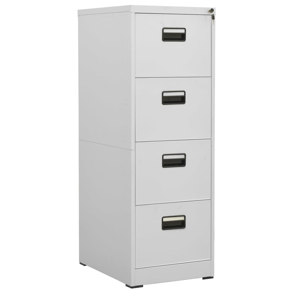 vidaXL Aktenschrank Weiß 46x62x72,5 cm Stahl