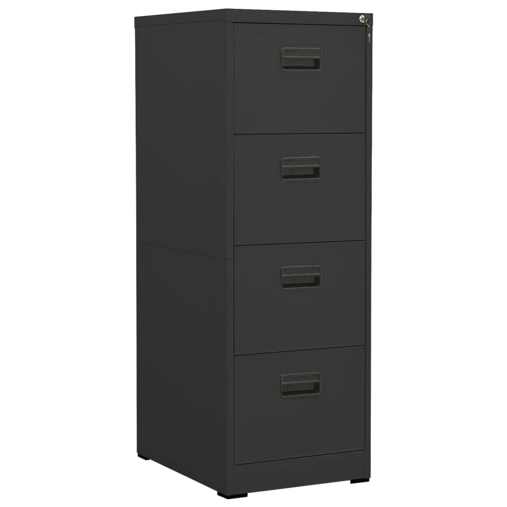 vidaXL Aktenschrank Weiß 46x62x72,5 cm Stahl