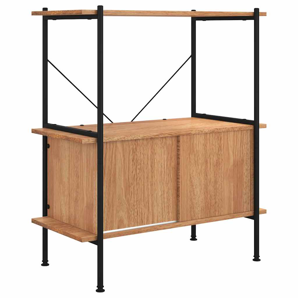 vidaXL Regal mit 3 Böden und Schrank 80x40x92 cm Stahl Holzwerkstoff