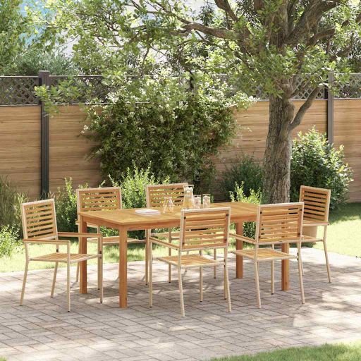 vidaXL Garten Essgruppe 3 pcs Schwarz Massivholz Akazie