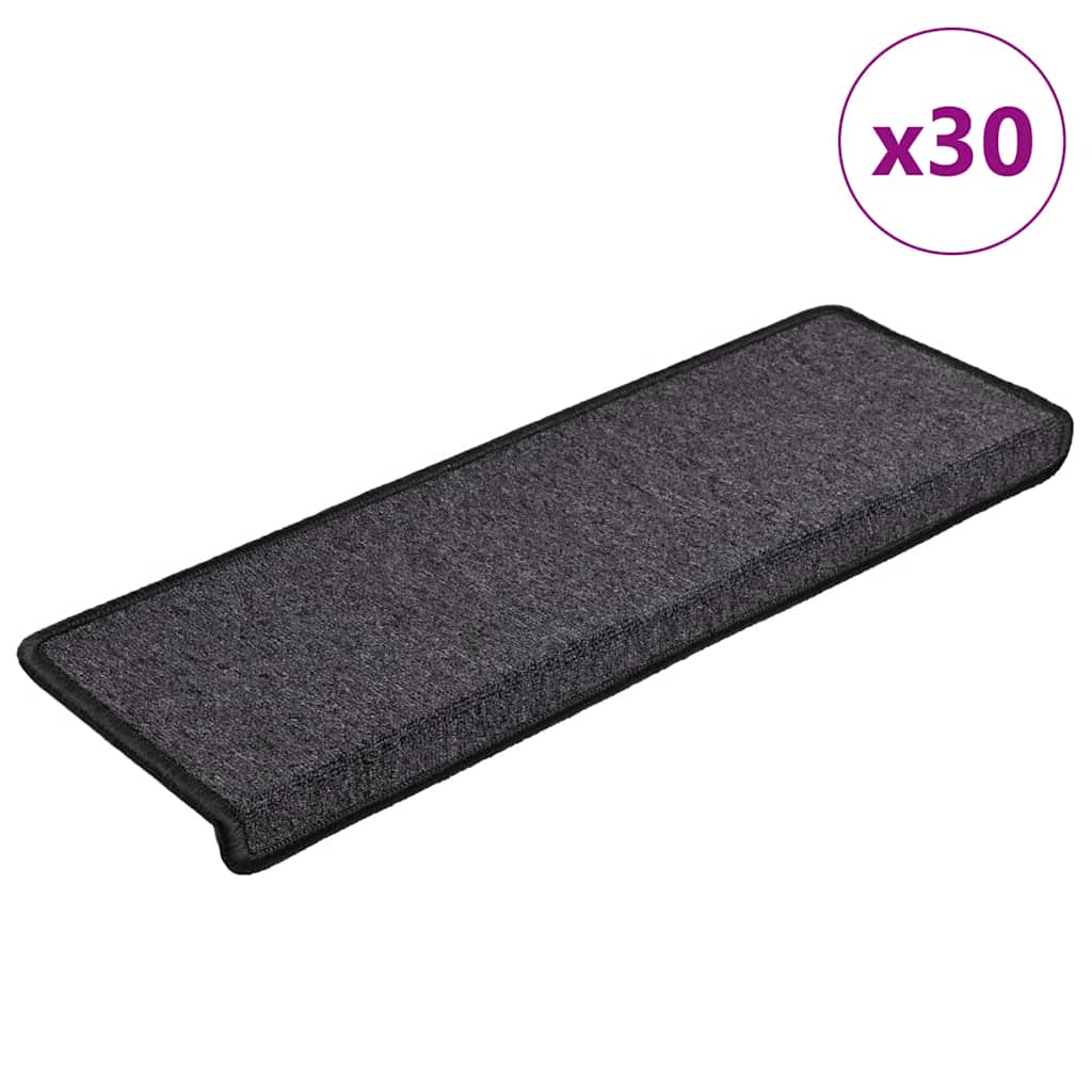 vidaXL Stufenmatten 15 Stk. 65x21x4 cm Anthrazit Rechteckiger Rand