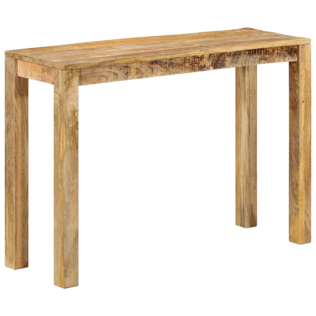 vidaXL Konsolentisch 110x35x76 cm Raues Mangoholz