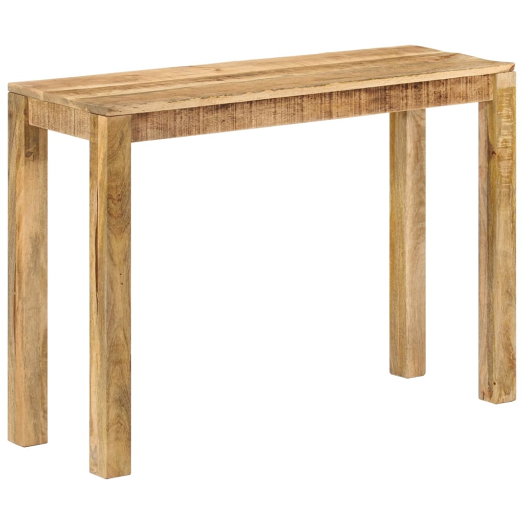 vidaXL Konsolentisch 110x35x76 cm Raues Mangoholz