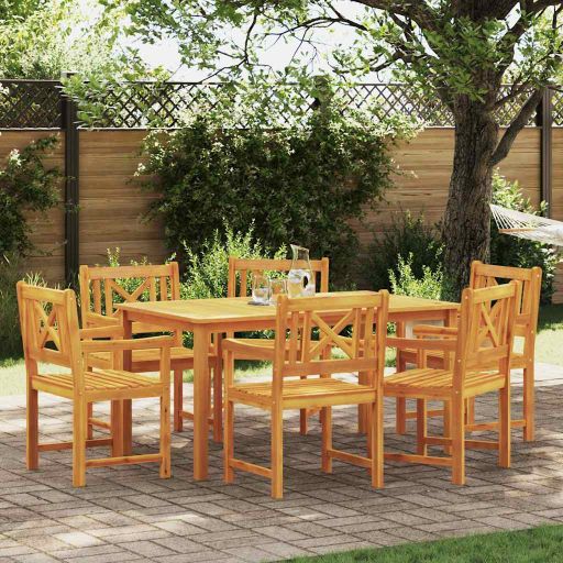 vidaXL Garten Essgruppe 5 pcs Braun Massivholz Akazie