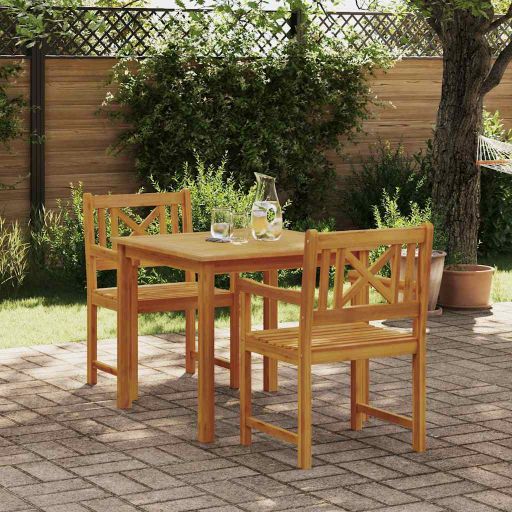 vidaXL Garten Essgruppe 3 pcs Braun Massivholz Akazie