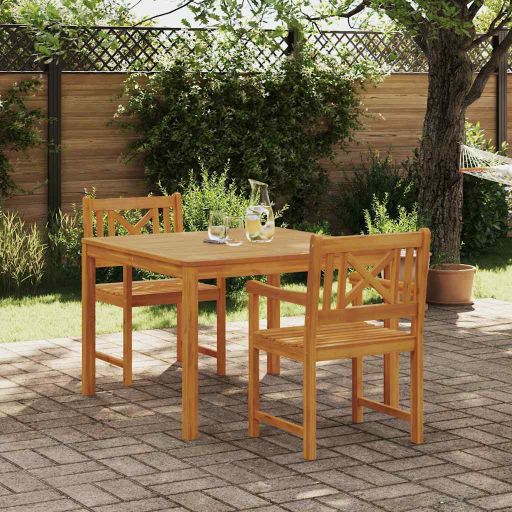 vidaXL Garten Essgruppe 3 pcs Braun Massivholz Akazie