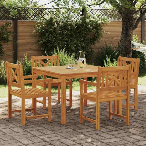 vidaXL Garten Essgruppe 3 pcs Braun Massivholz Akazie
