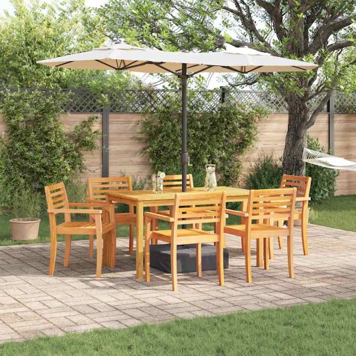 vidaXL Garten Essgruppe 5 pcs Braun Massivholz Akazie