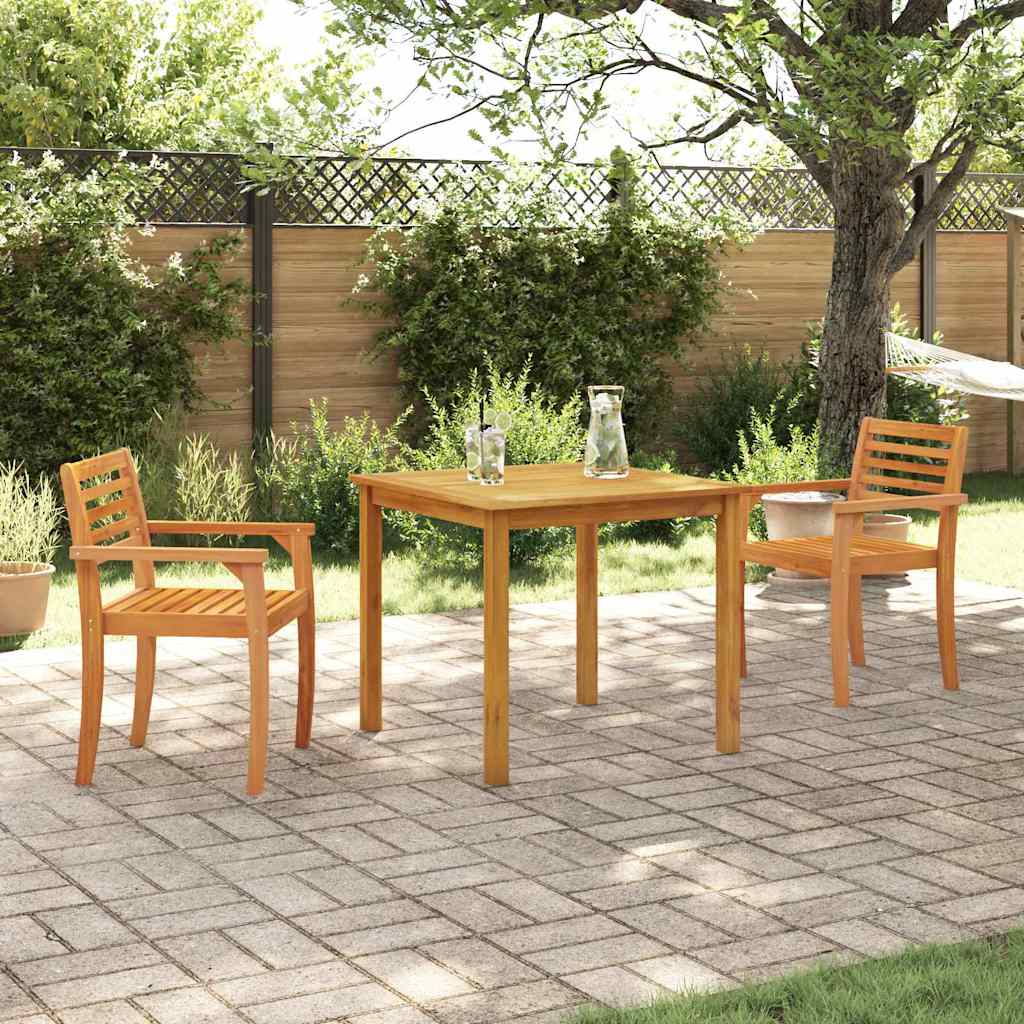 vidaXL Garten Essgruppe 3 pcs Braun Massivholz Akazie