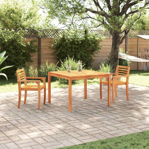 vidaXL Garten Essgruppe 3 pcs Braun Massivholz Akazie