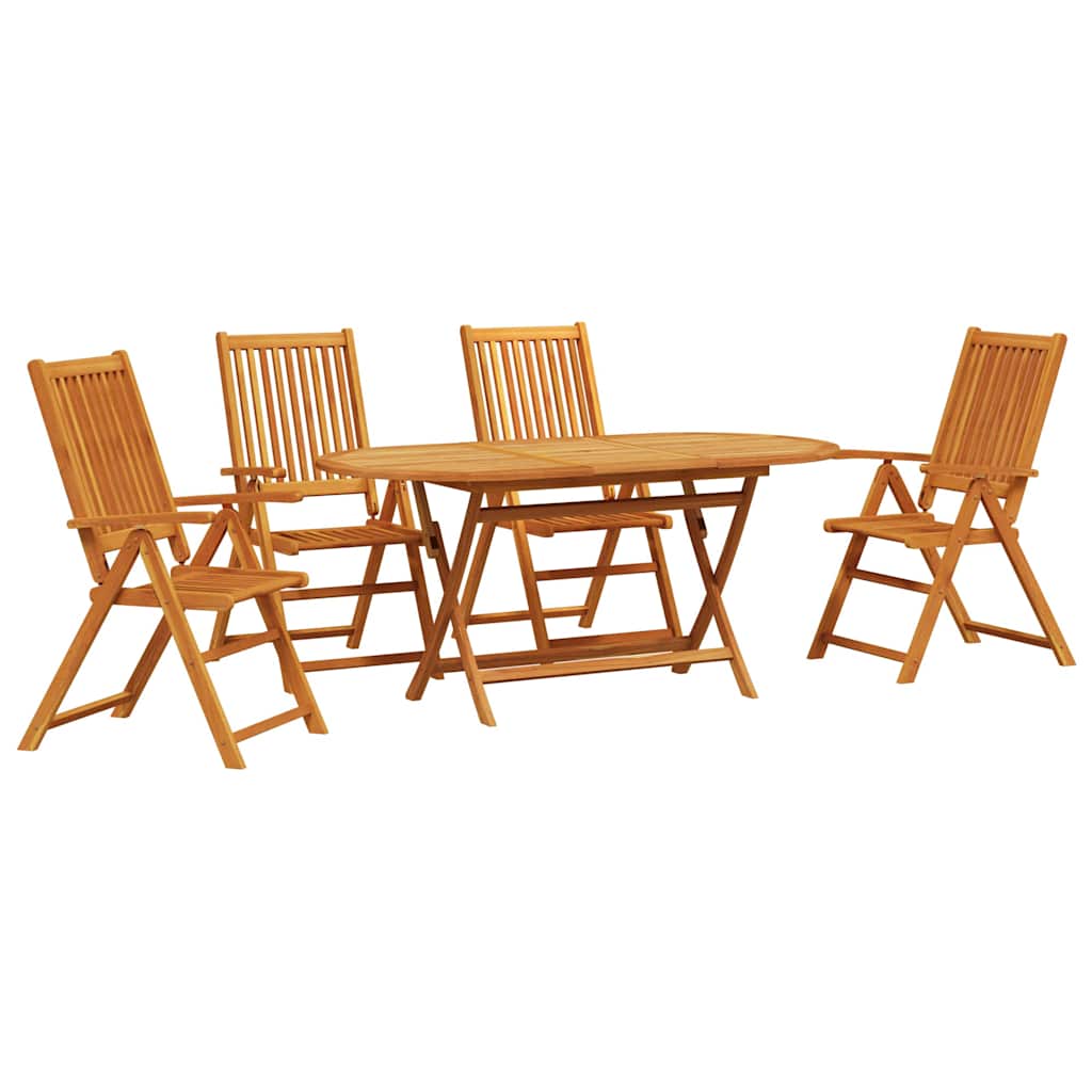 vidaXL Garten Essgruppe 5 pcs Braun Massivholz Akazie