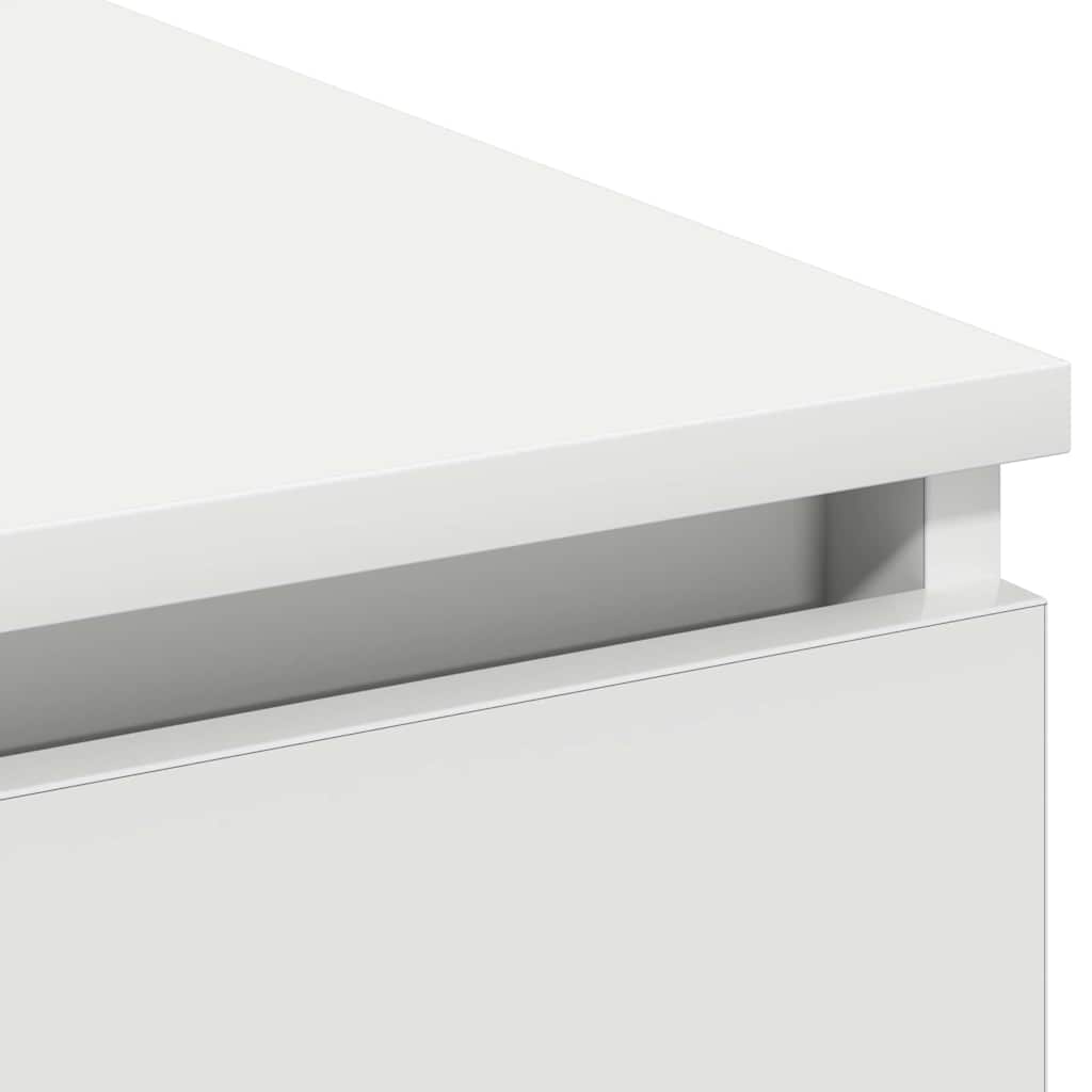 vidaXL LED-TV-Dashboard Weiß 180 x 38 x 49 cm Holzwerkstoff