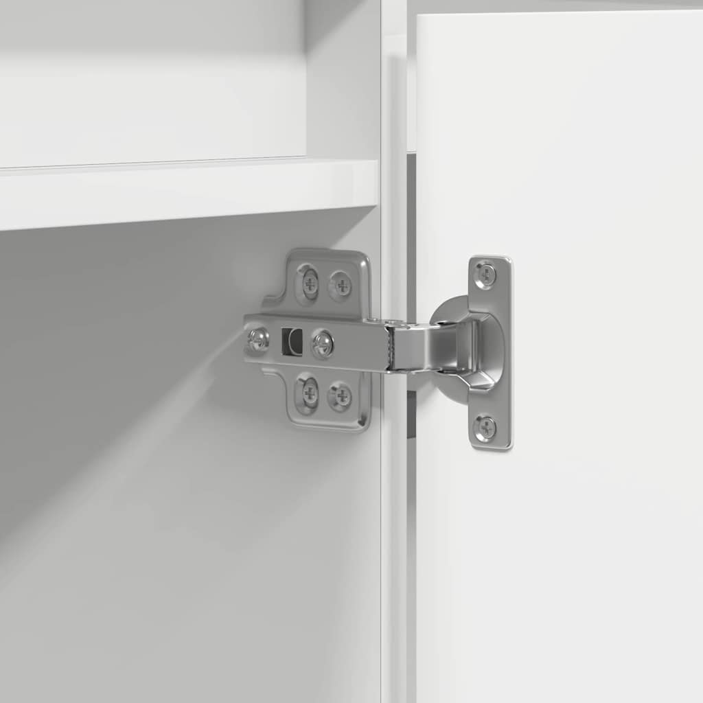 vidaXL LED-TV-Dashboard Weiß 180 x 38 x 49 cm Holzwerkstoff