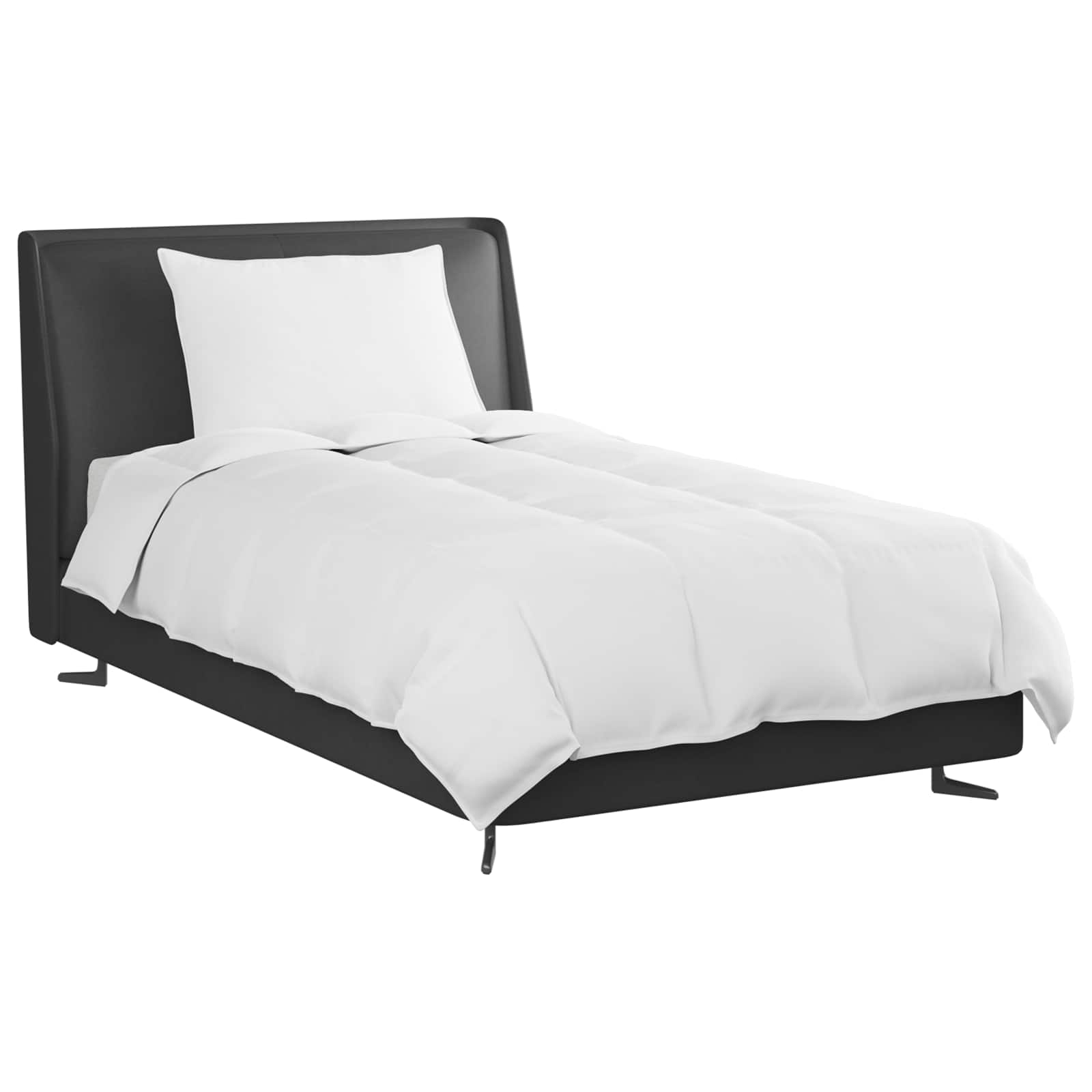 vidaXL Winterbettdecke mit Kissen 2 pcs Weiß Down Feather