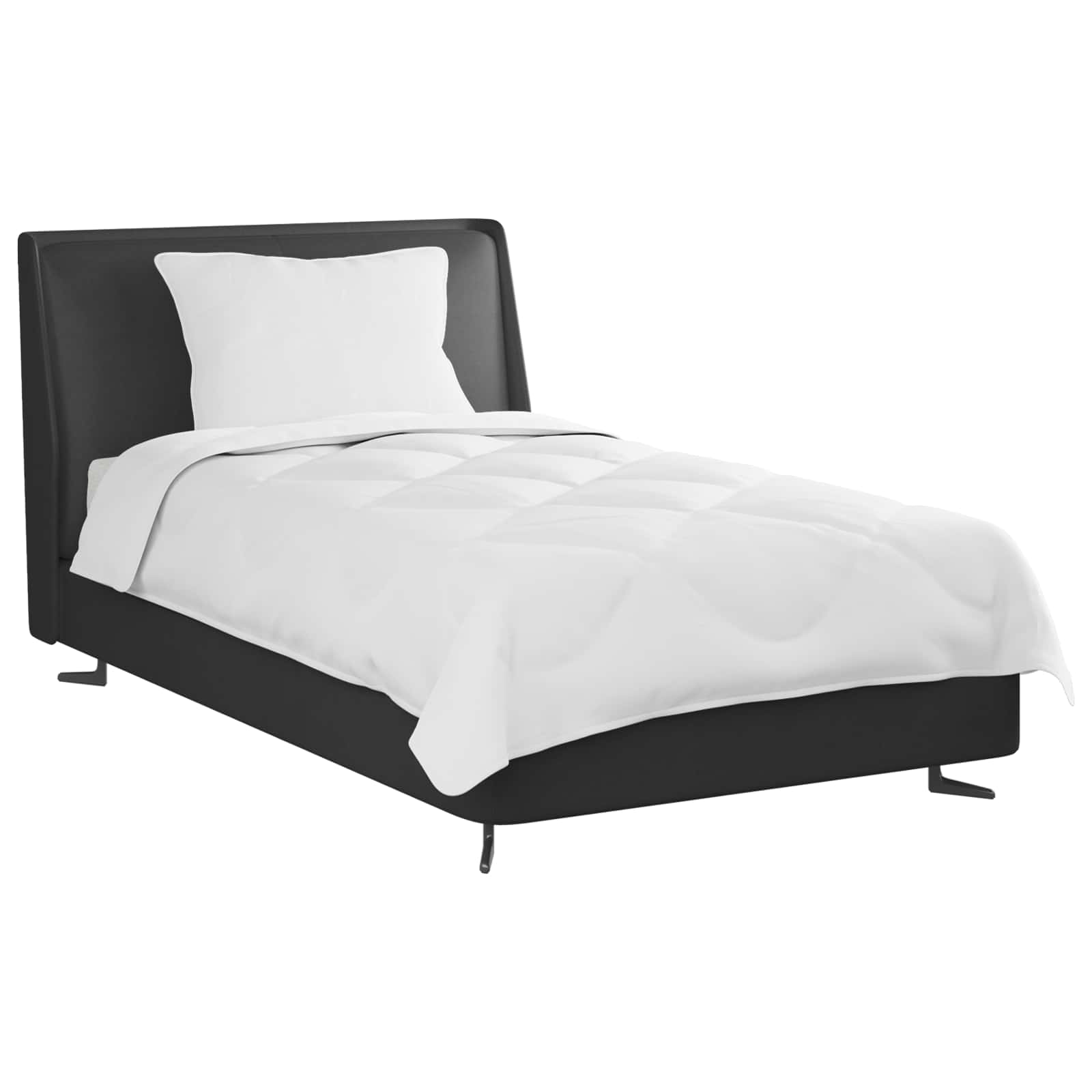 vidaXL Ganzjahresbettdecke mit Kissen 2 pcs Weiß Mikrofaser