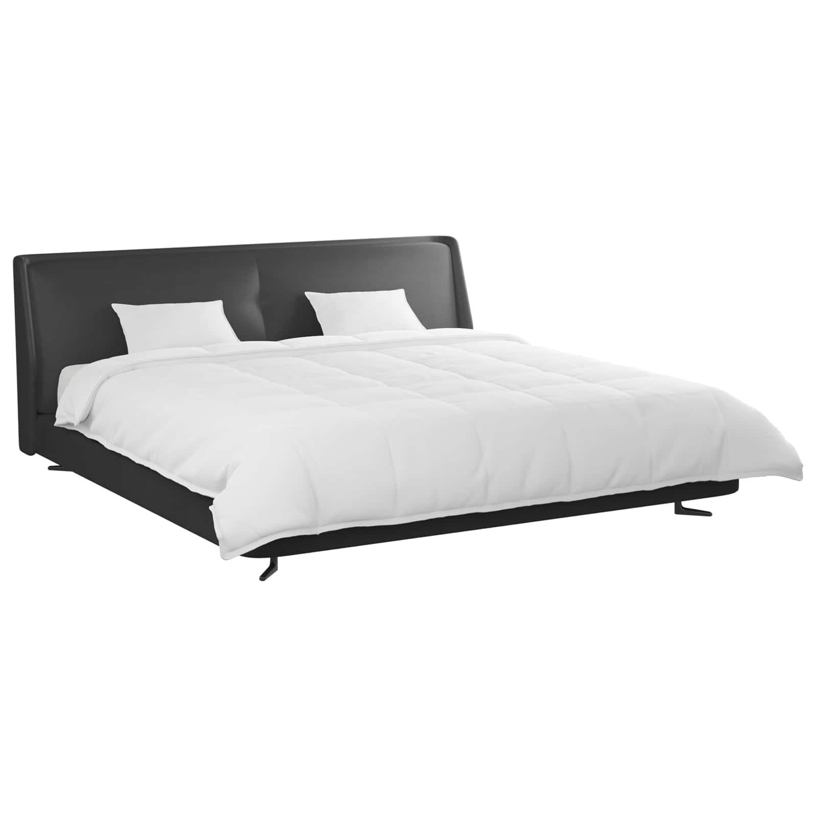 vidaXL Bettdecken Set mit Kissen 3 pcs Weiß Mikrofaser und Baumwolle