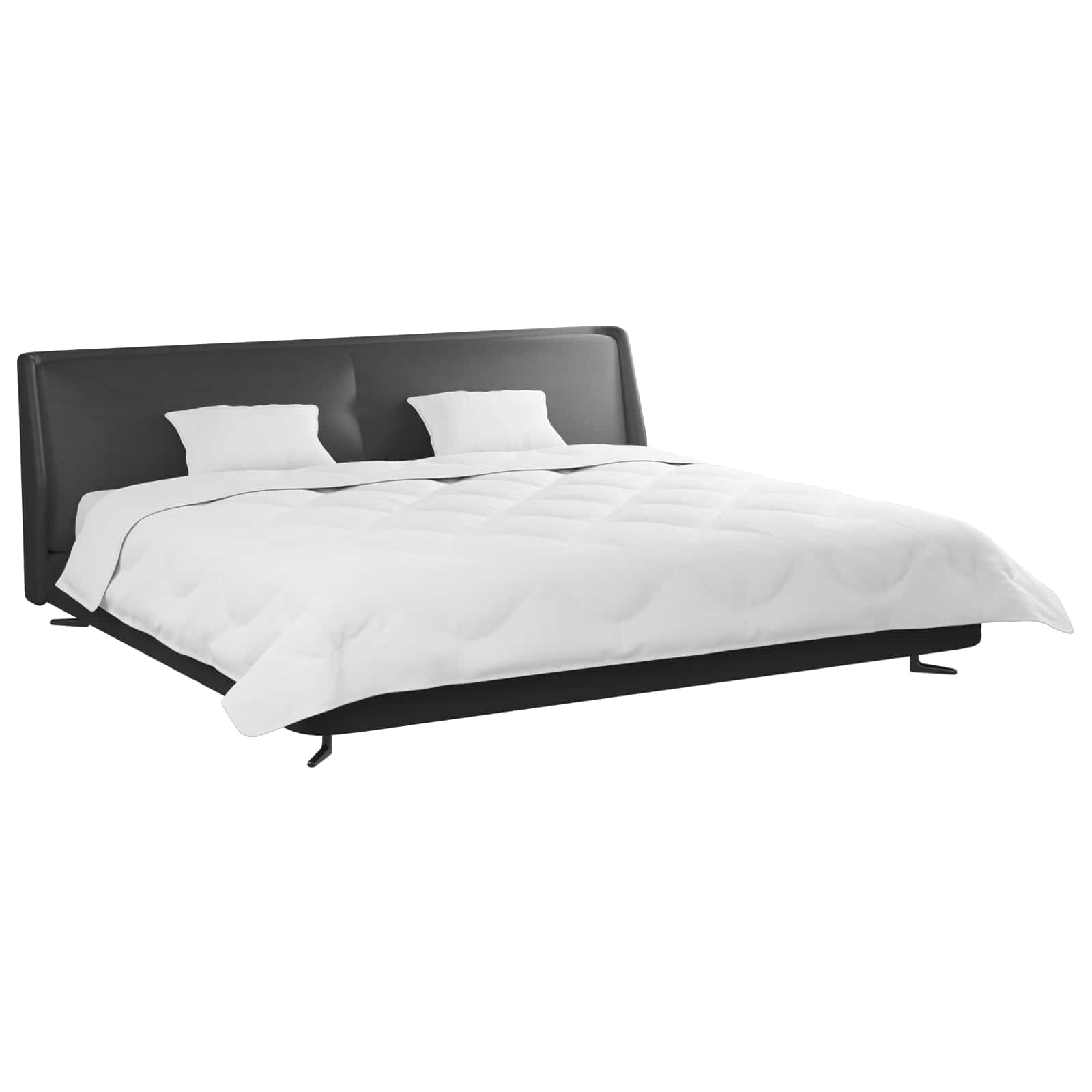 vidaXL Winterbettdecke mit Kissen 3 pcs Weiß Mikrofaser