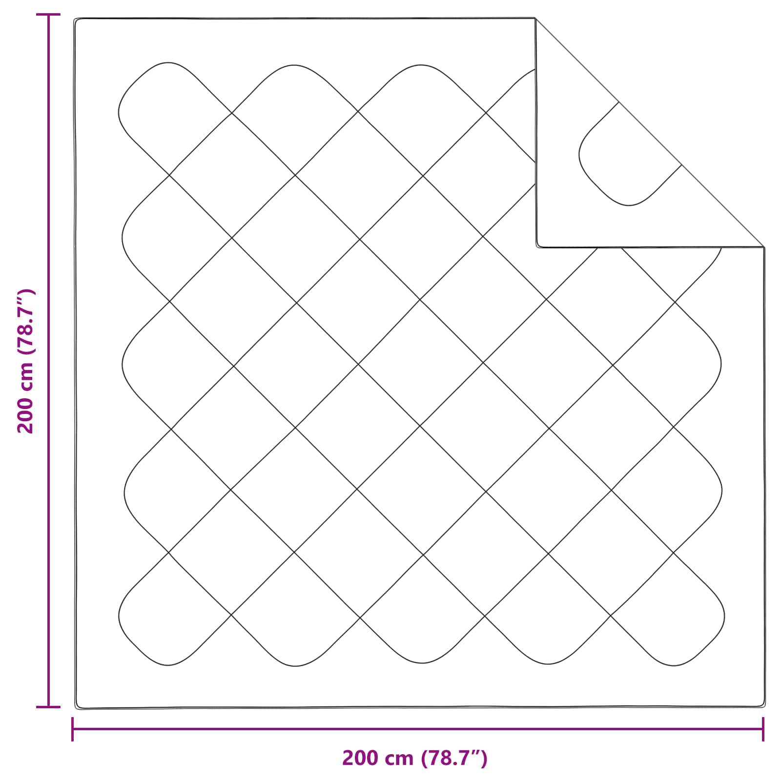 vidaXL Decke mit Kissen 3 pcs Weiß Mikrofaser und Daunenfedern
