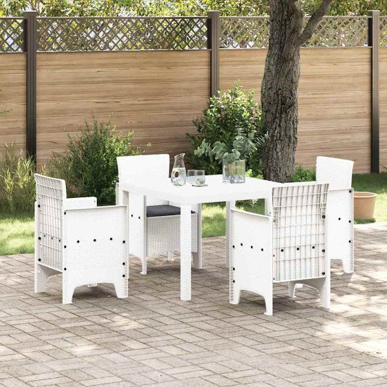 vidaXL Garten Essgruppe 5 pcs Anthrazit Polt Rattan