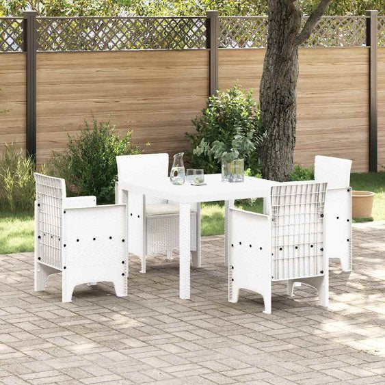 vidaXL Garten Essgruppe 5 pcs Anthrazit Polt Rattan