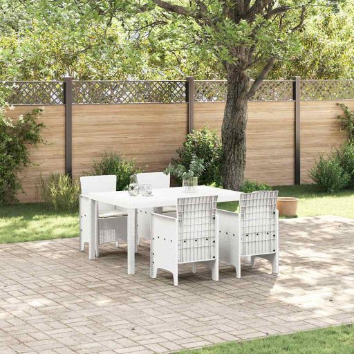 vidaXL Garten Essgruppe 7 pcs Anthrazit Polt Rattan