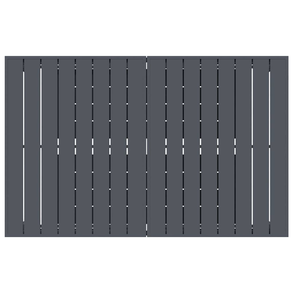 vidaXL Garten Essgruppe 9 pcs Schwarz Poly-Rattan