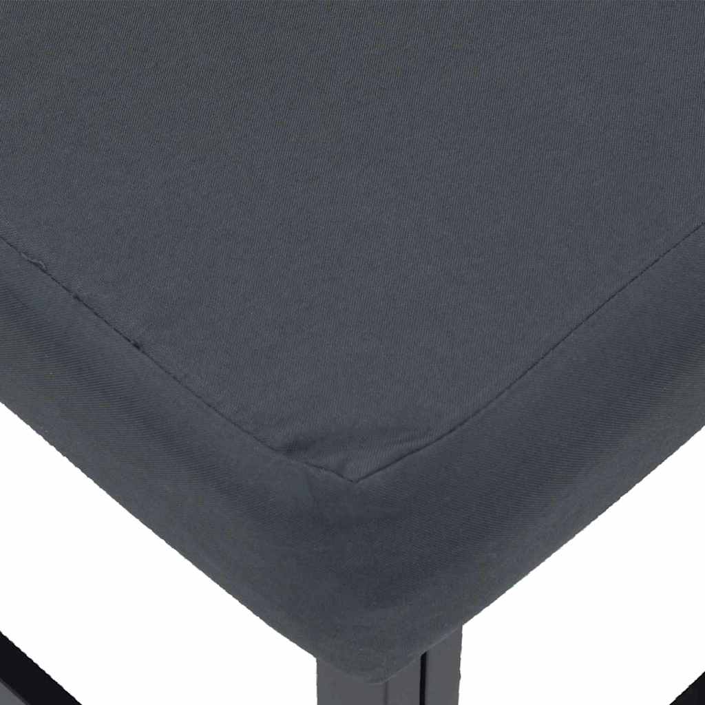 vidaXL Gartensofa-set 4 pcs Schwarz Metall