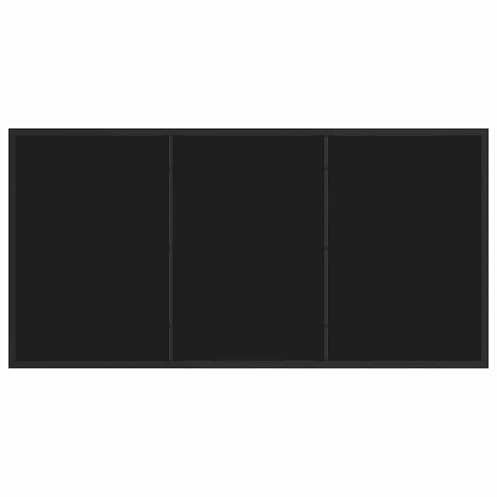 vidaXL Garten Essgruppe 5 pcs Schwarz Pulverbeschichteter Stahl