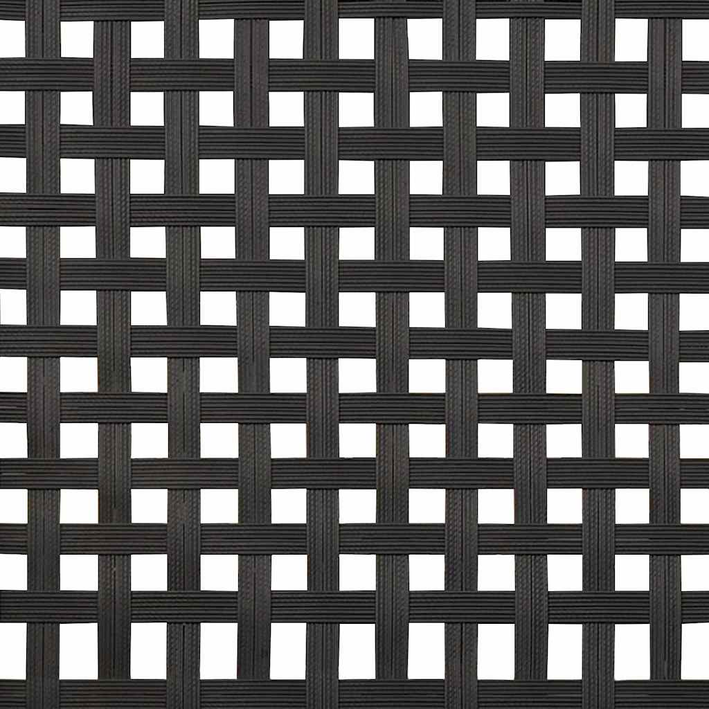 vidaXL Garten Essgruppe 5 pcs Schwarz Poly-Rattan