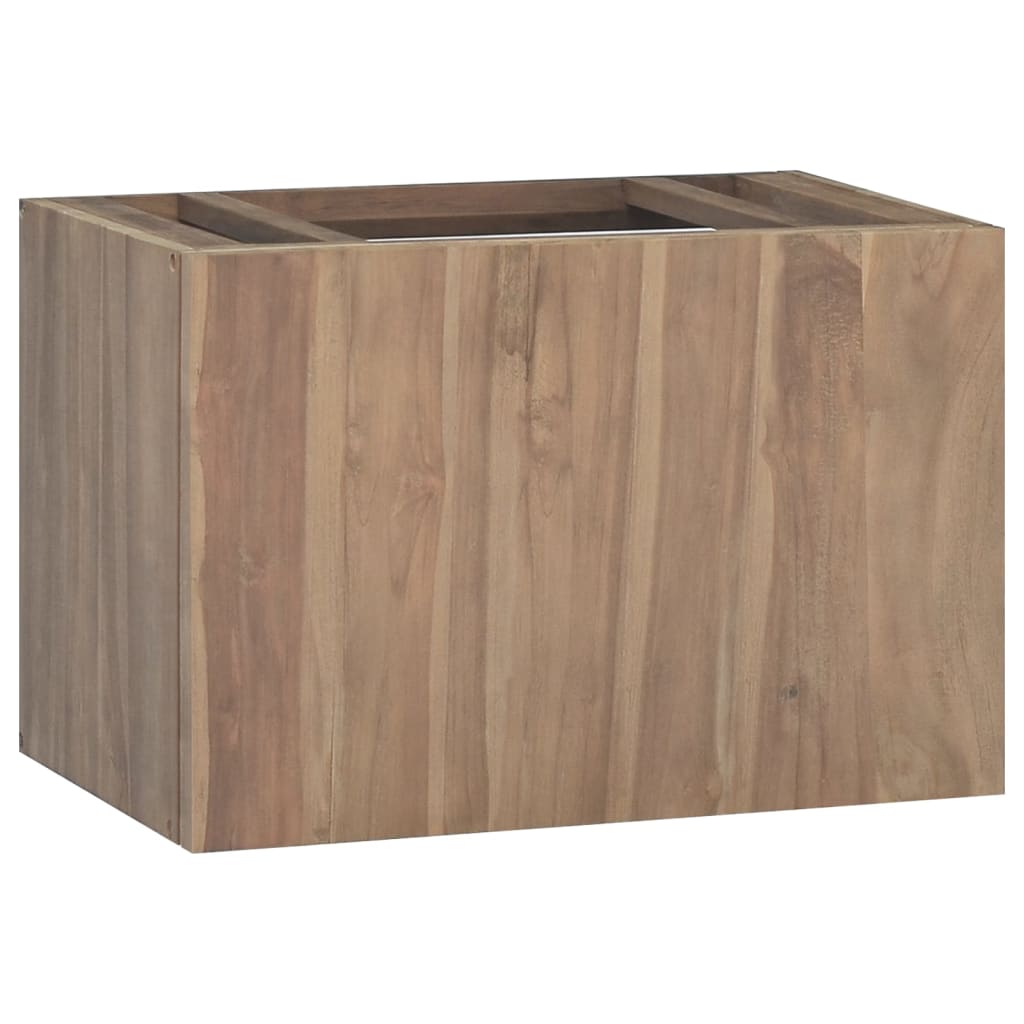 vidaXL Wand-Badschrank 46x25,5x40 cm Massivholz Teak