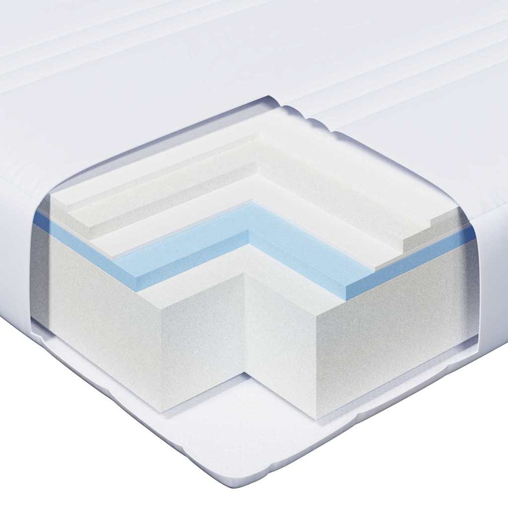 vidaXL Bettrahmen mit Matratze Braun 80 x 200 cm Massives Kiefernholz